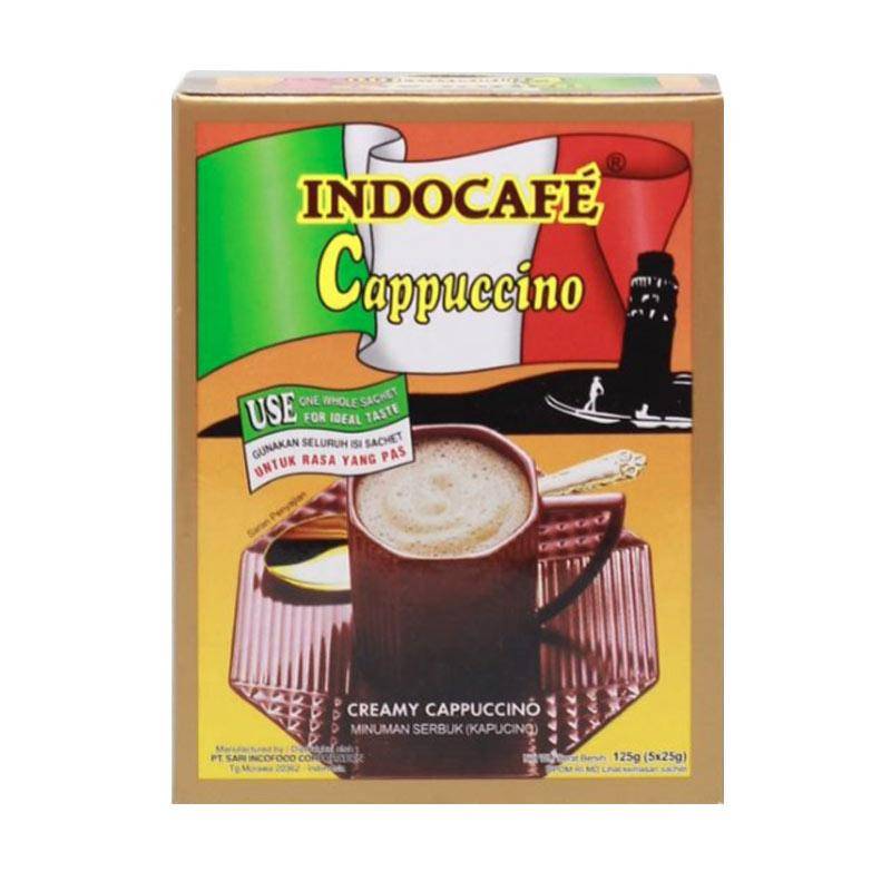 INDOCAFE CAPPUCCINO BOX 5X25 GR INDOCAFE CAPPUCCINO BOX 5X25 GR