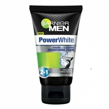 GARNIER MEN P.WHITE SHAVING FOAM 100 ML