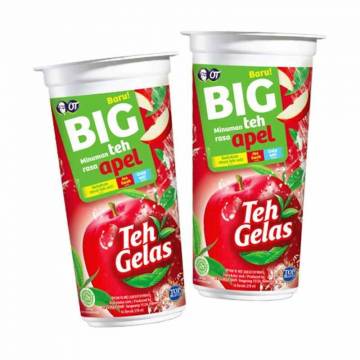 TEH GELAS BIG APEL CUP 270ML