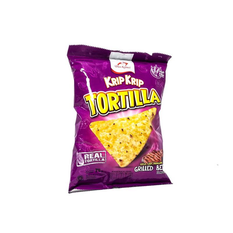KRIP KRIP TORTILLA SAPI PANGGANG 75GR KRIP KRIP TORTILLA SAPI PANGGANG 75GR