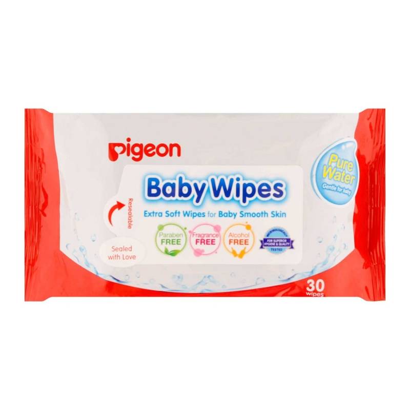 PIGEON BABY WIPES PURE WATER 30'S PIGEON BABY WIPES PURE WATER 30'S